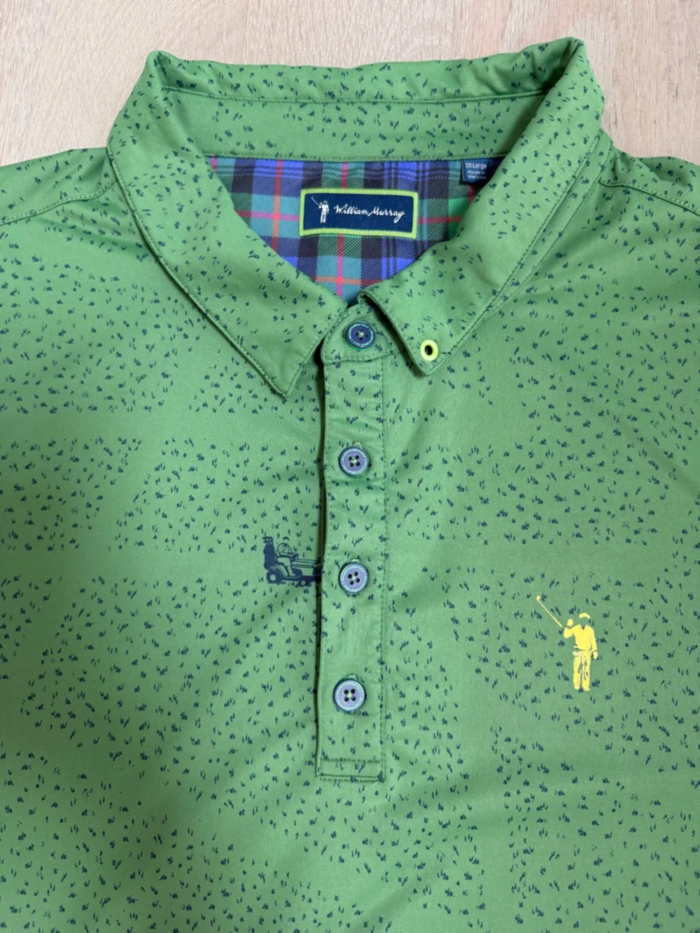 JUST A TRIM MEN'S POLO, William Murray Golf, EUC, XXL - Picture 7 of 13